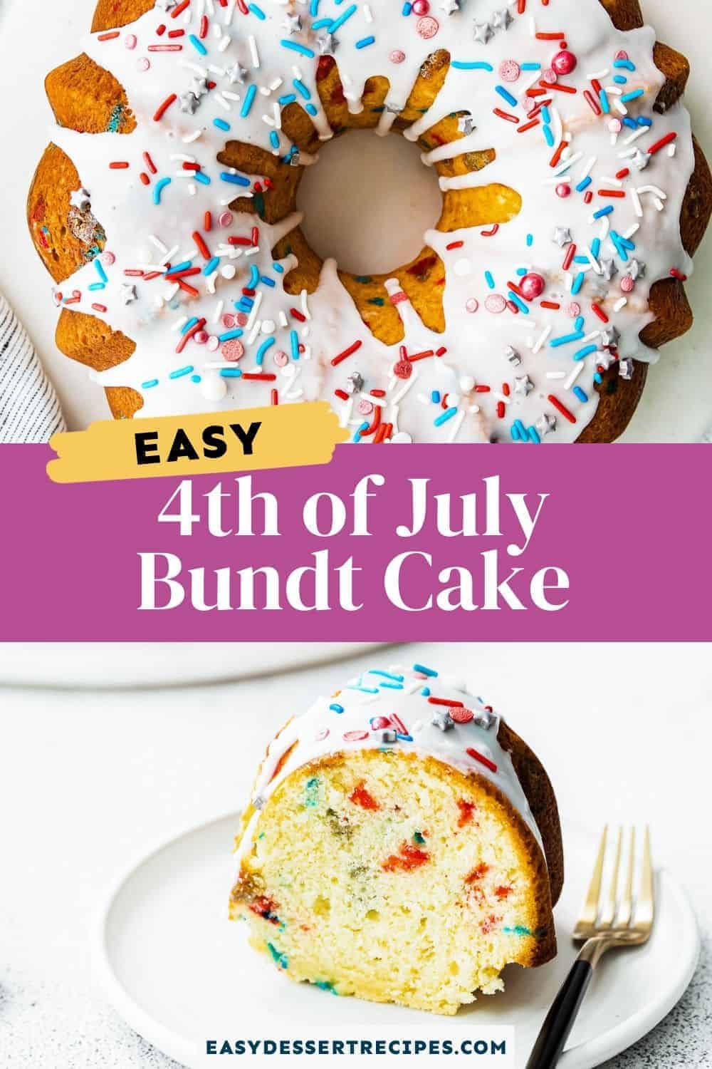 fourth of july bundt cake pinterest