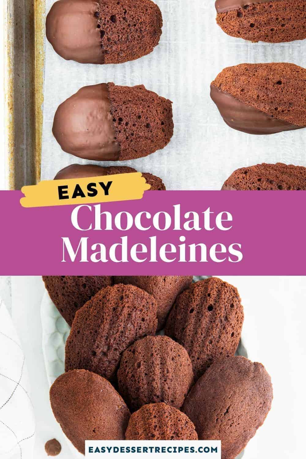 chocolate madeleines pinterest