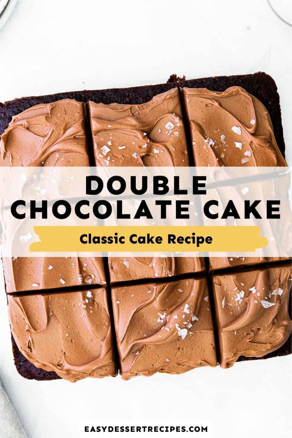 double chocolate cake pinterest collage