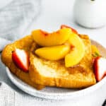 featured peach french toast