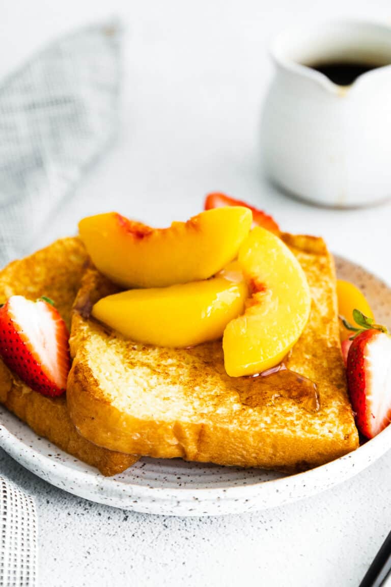 Peach French Toast Recipe - Easy Dessert Recipes