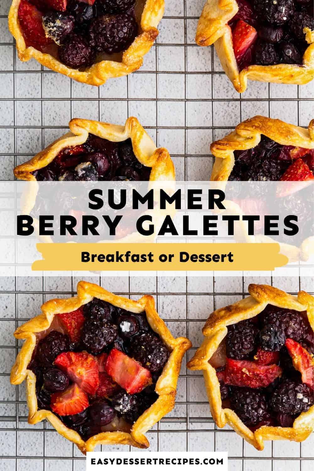 summer berry galette pinterest