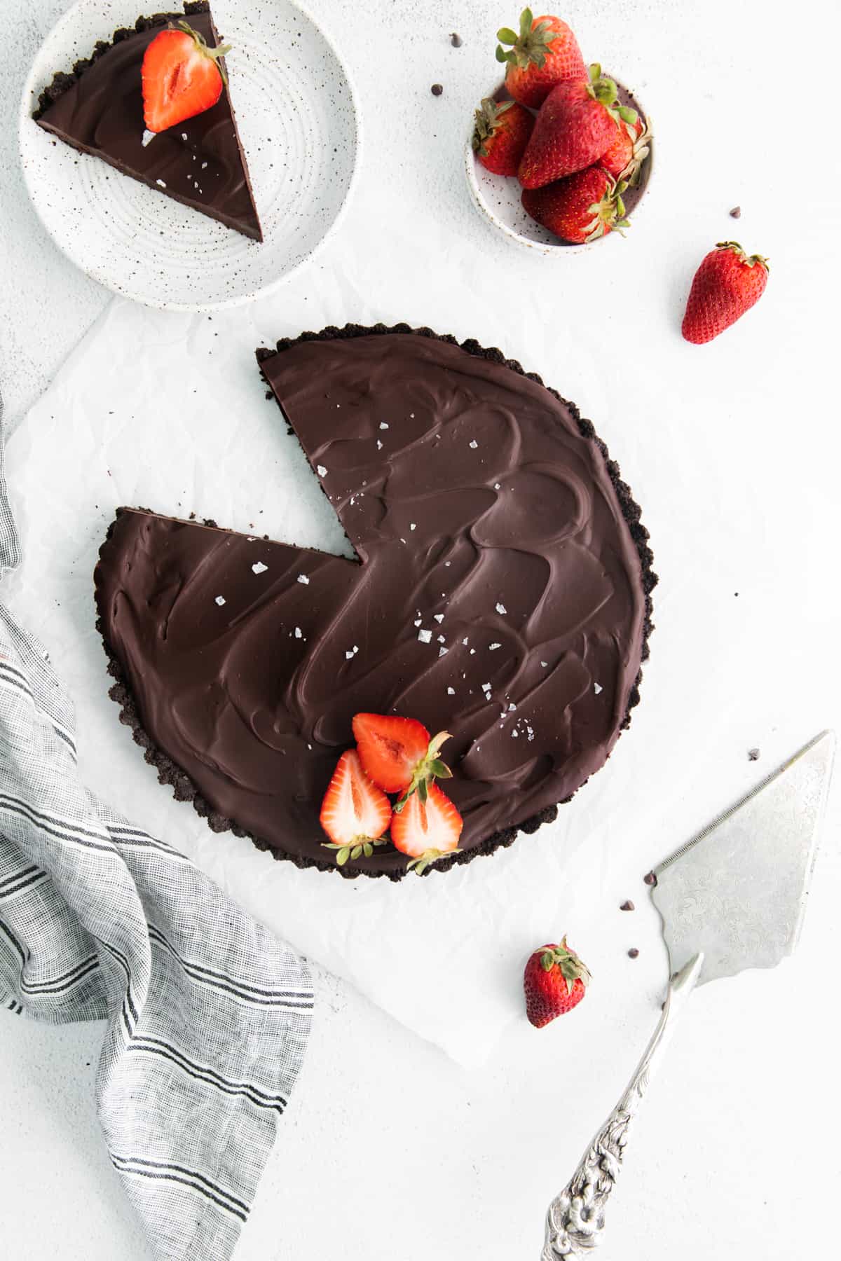 featured chocolate tart.