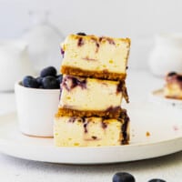 featured blueberry cheesecake bars