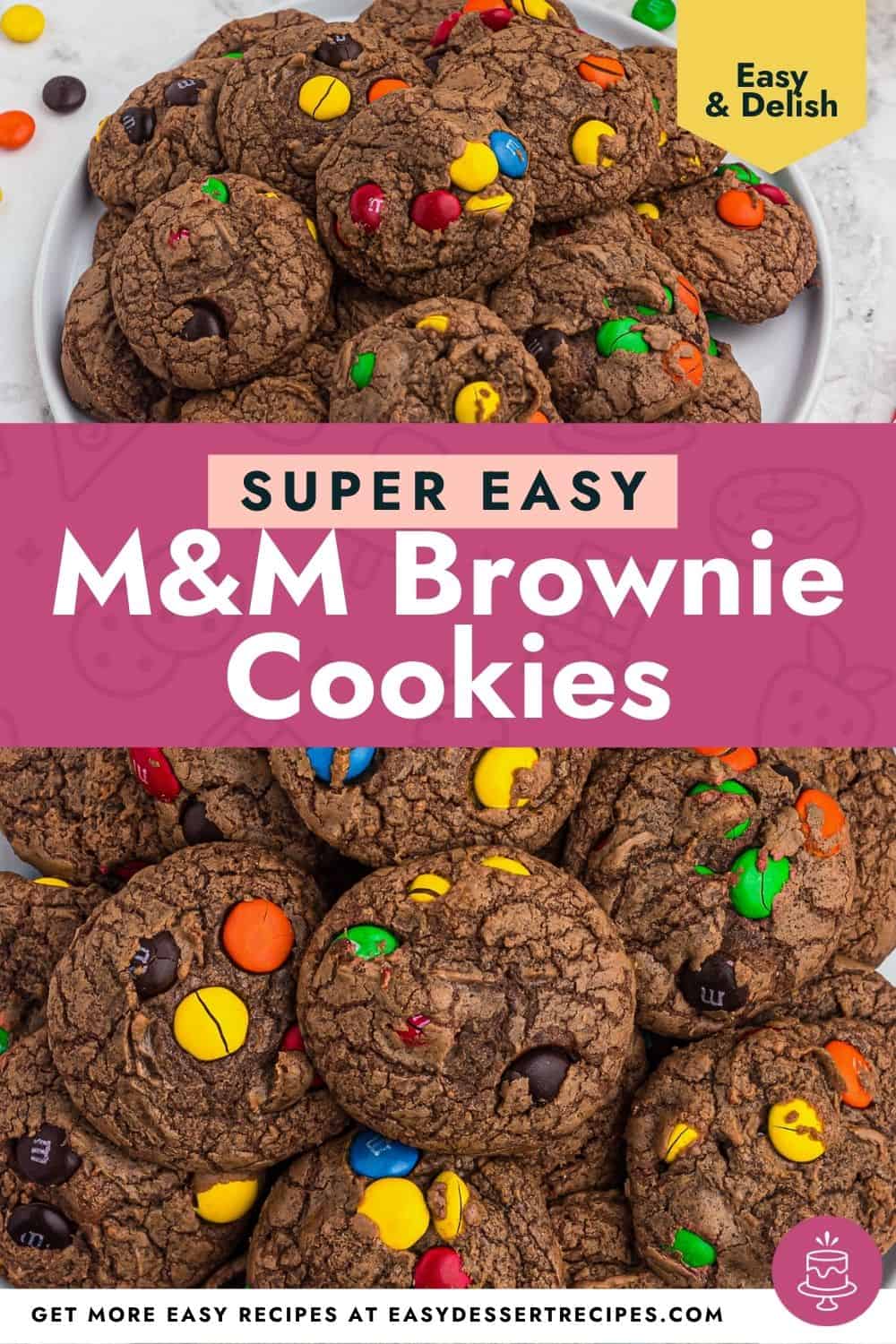 m&m brownie cookies pinterest