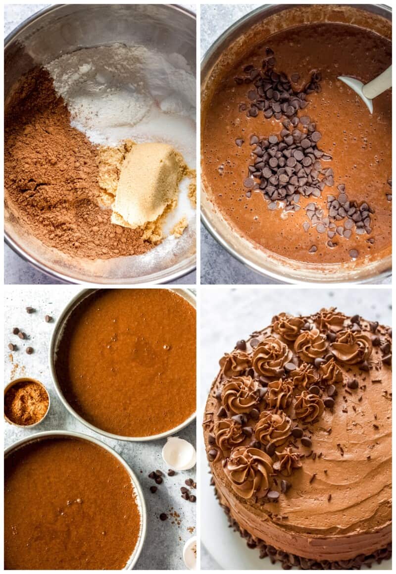 step by step photos for how to make death by chocolate cake