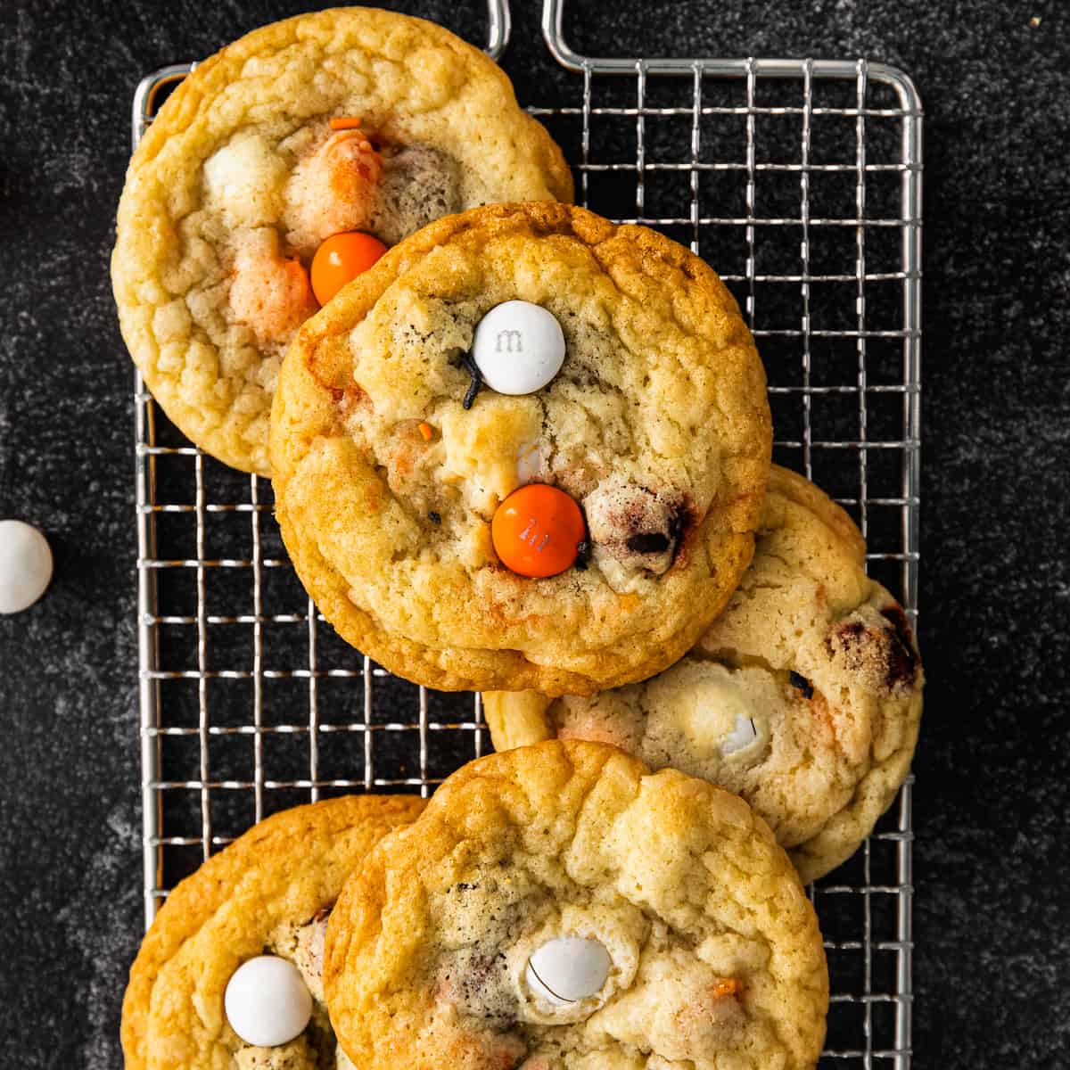 Halloween M&M Cookies