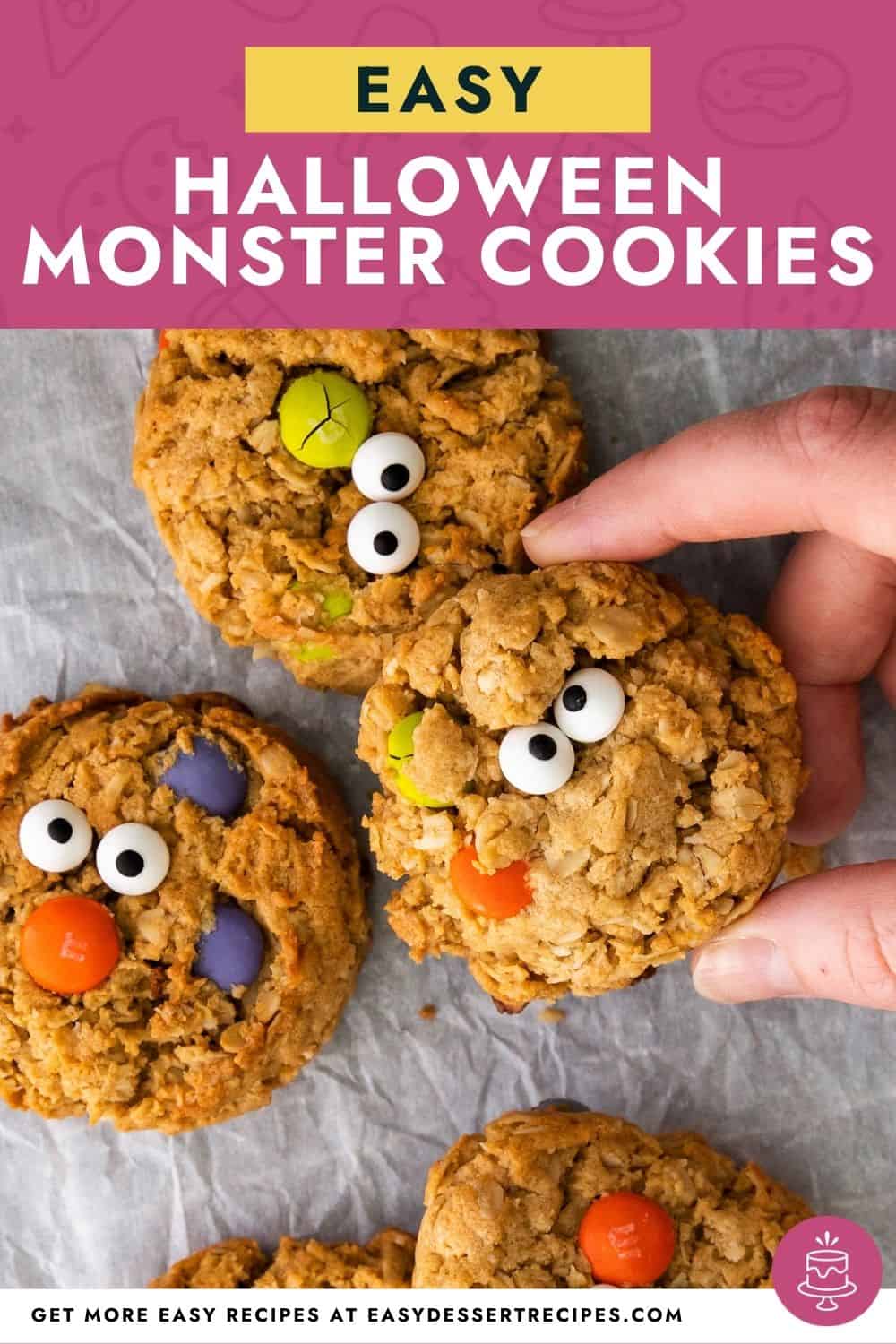 halloween monster cookies pinterest