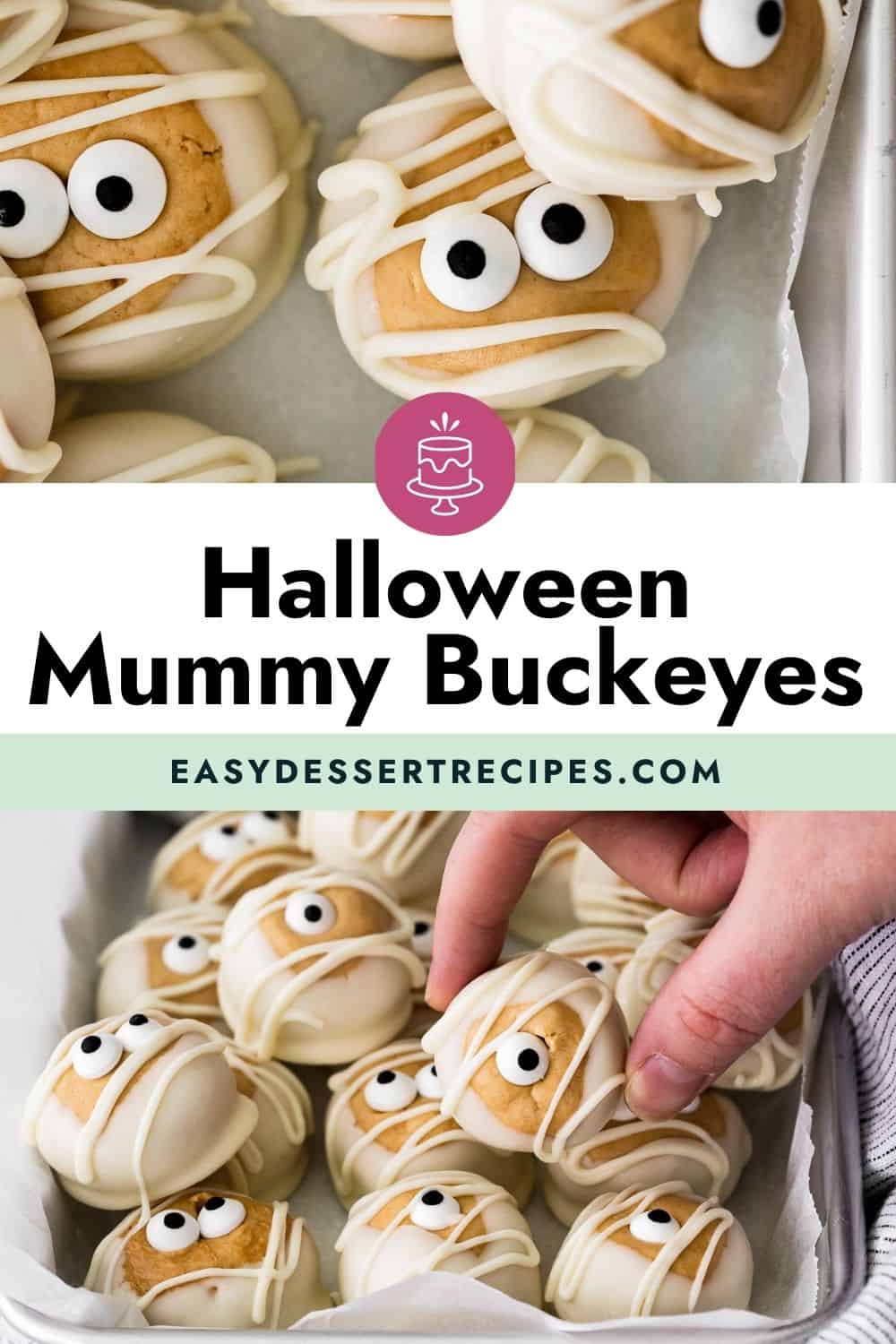 halloween mummy buckeyes pinterest