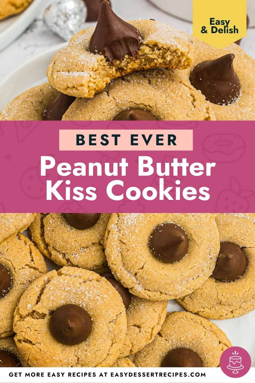 peanut butter kiss cookies pinterest