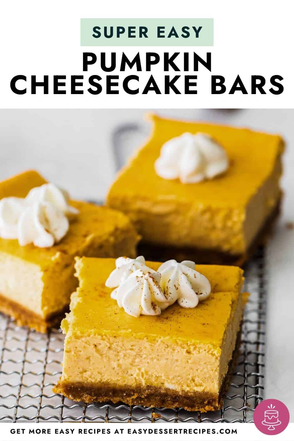 pumpkin cheesecake bars pinterest
