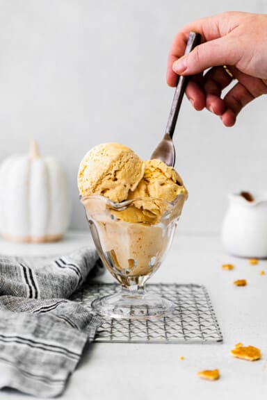 No Churn Pumpkin Pie Ice Cream Recipe - Easy Dessert Recipes