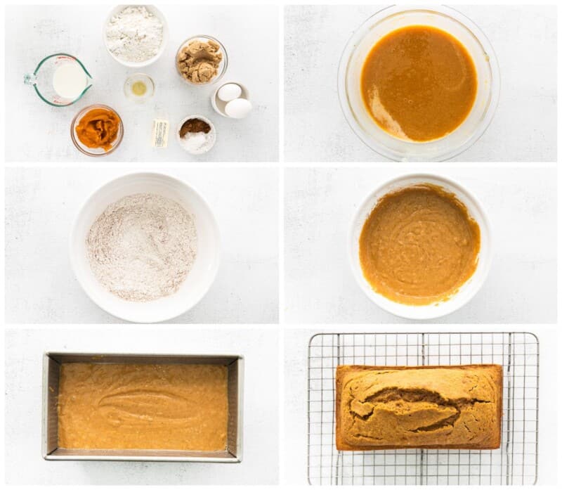 step by step photos of how to make pumpkin bread