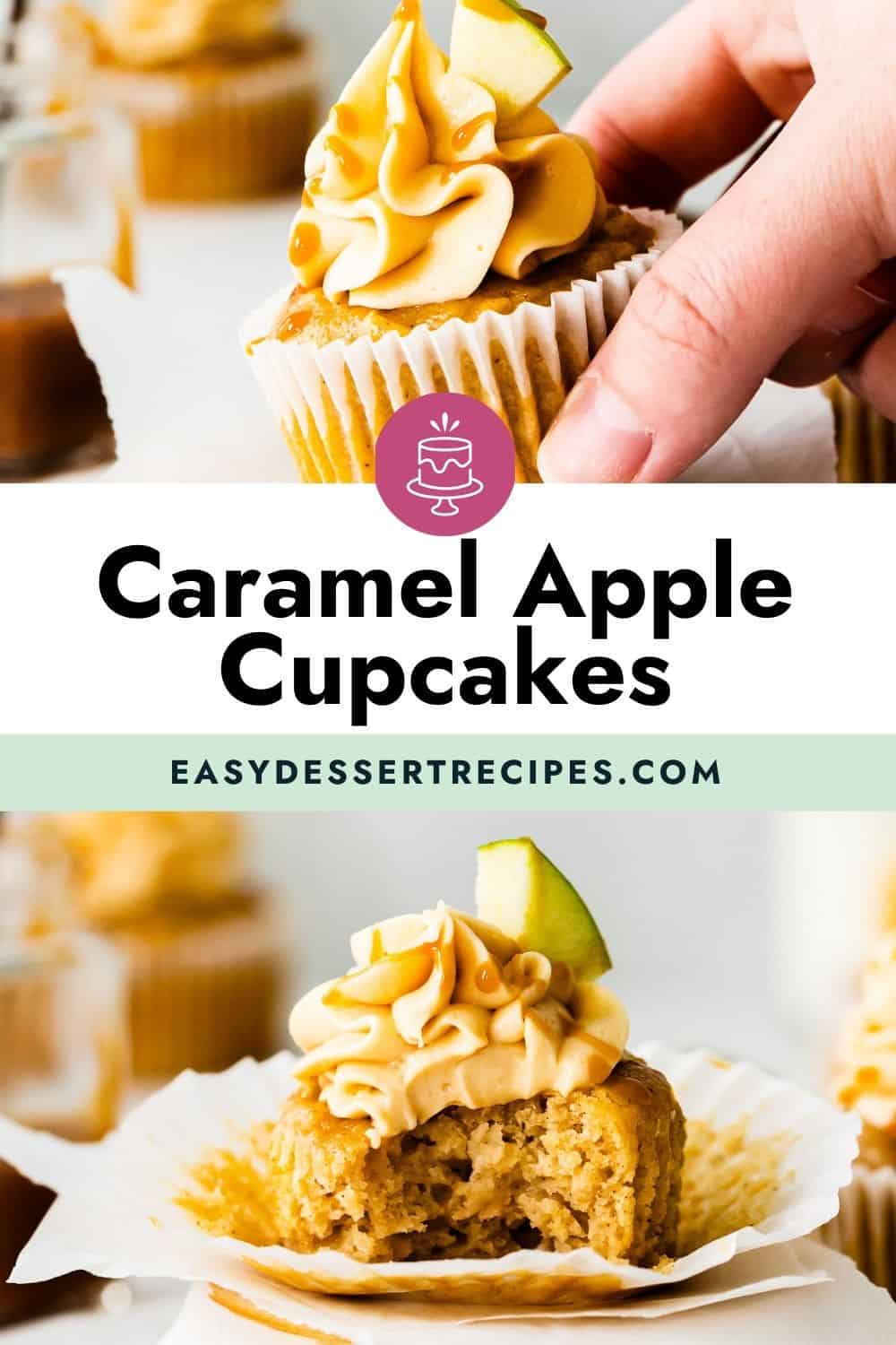 caramel apple cupcakes pinterest