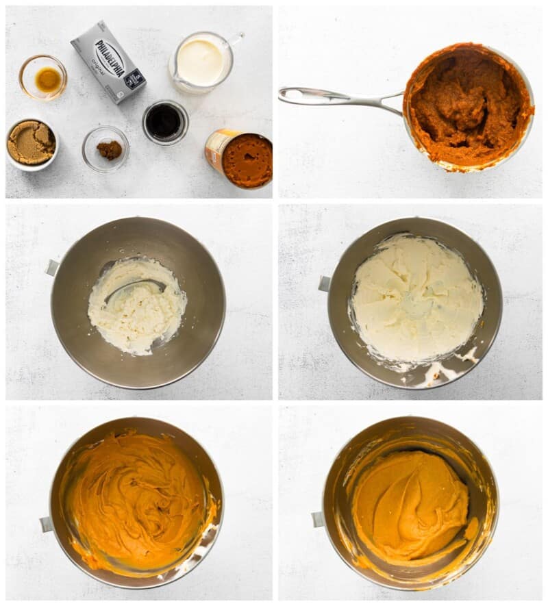 step by step photos for pumpkin cheesecake dip