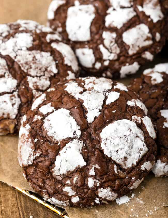 brownie mix crinkle cookies