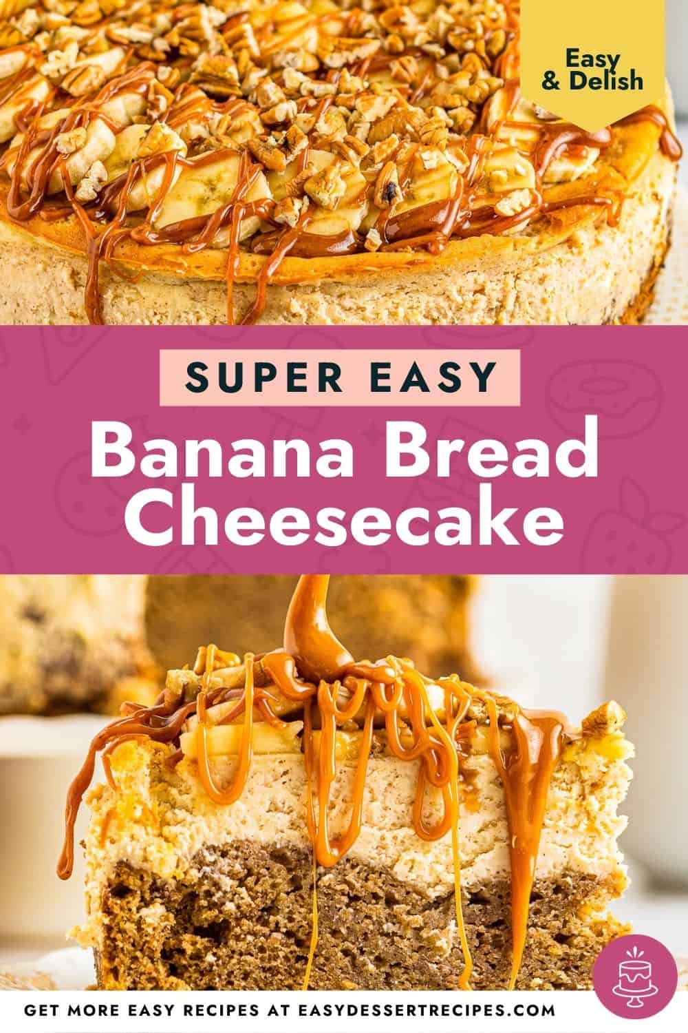 banana bread cheesecake pinterest