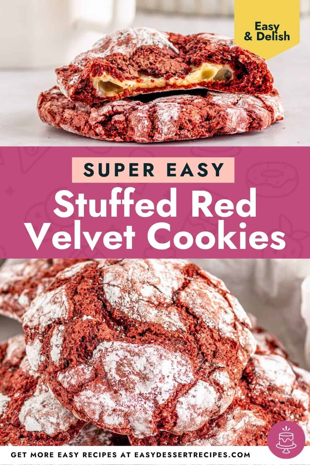 cheesecake stuffed red velvet cookies pinterest