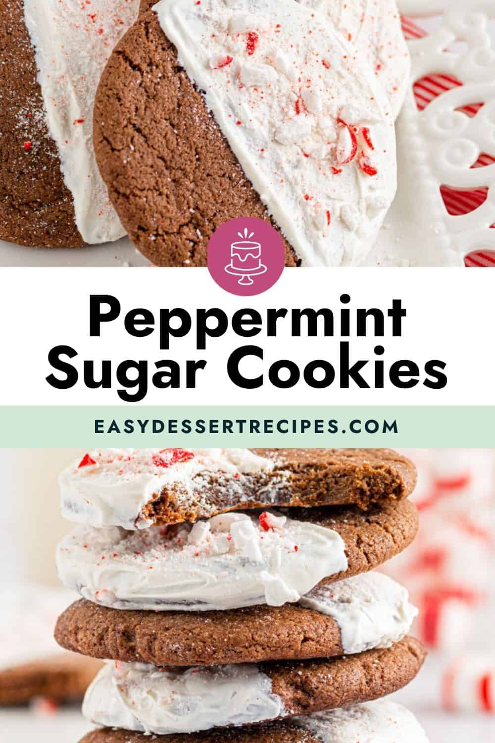 chocolate peppermint sugar cookies pinterest