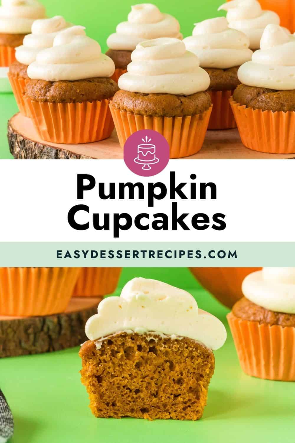 pumpkin cupcakes with cream cheese frosting pinterest
