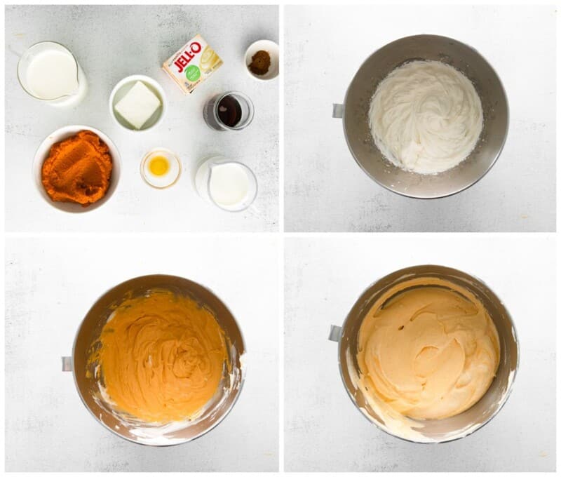 step by step photos for how to make pumpkin mousse