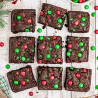 featured christmas M&M brownies