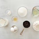 ingredients for chocolate chip cupcakes