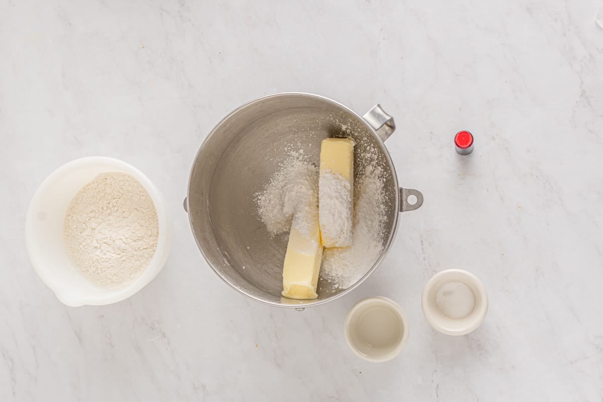 ingredients for pinwheel cookies