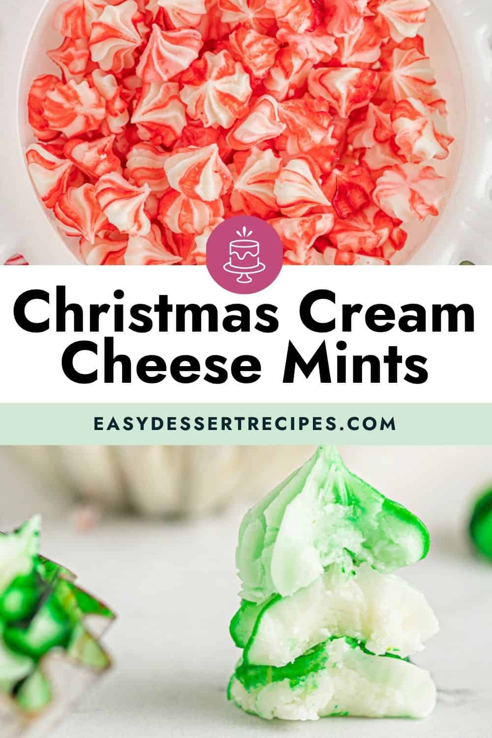 christmas cream cheese mints pinterest