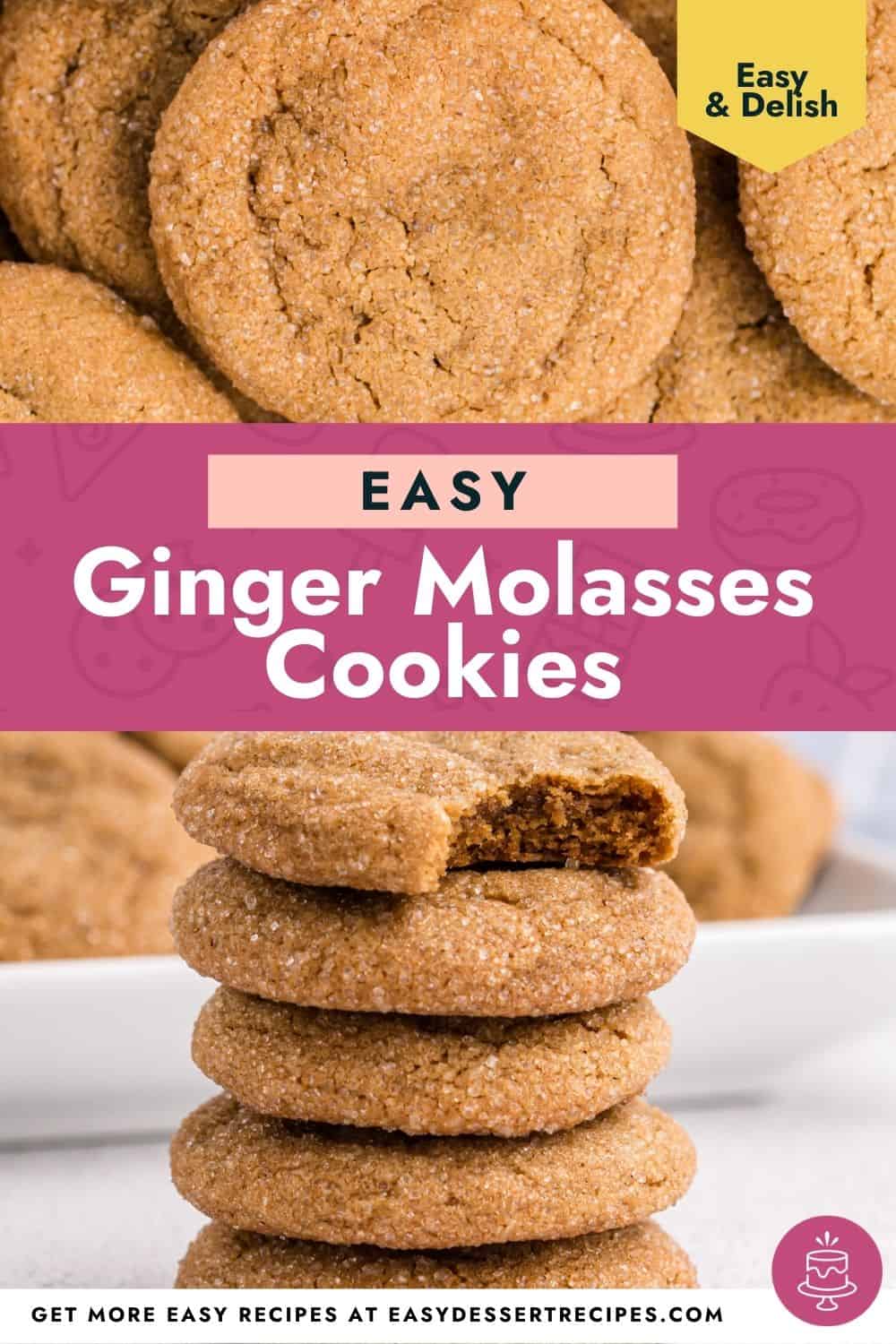 ginger molasses cookies pinterest.