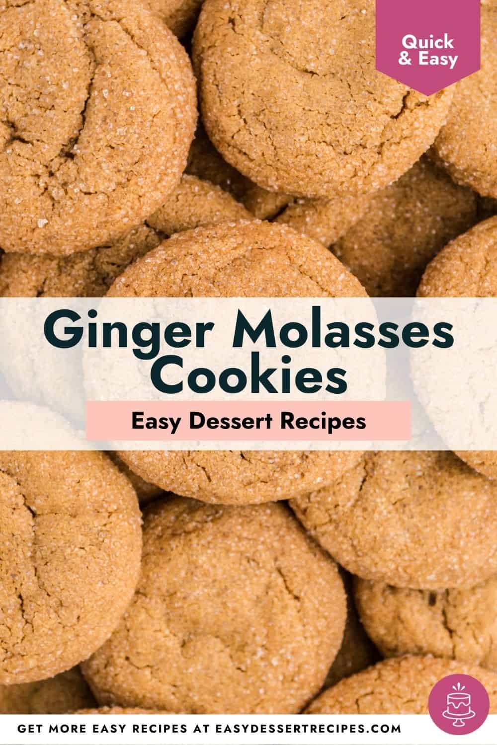 ginger molasses cookies pinterest.