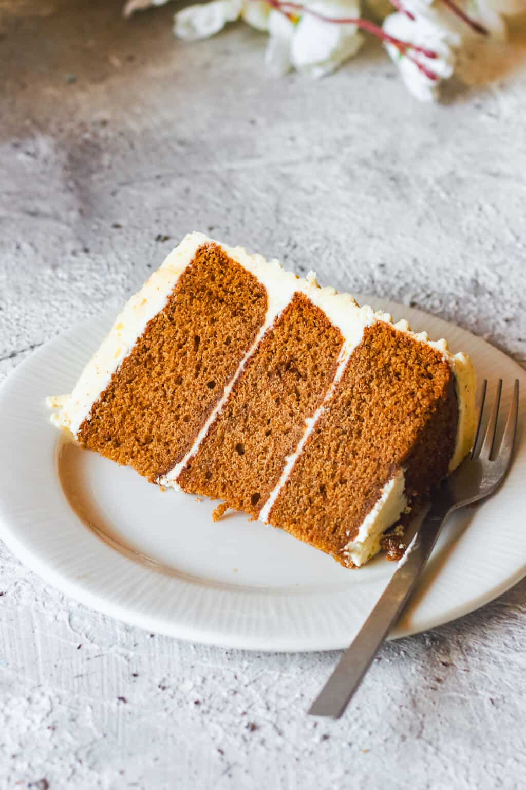 Brown Butter Spice Cake Recipe with Orange Buttercream Frosting Easy