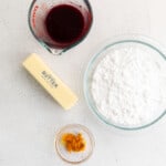 ingredients for blood orange buttercream