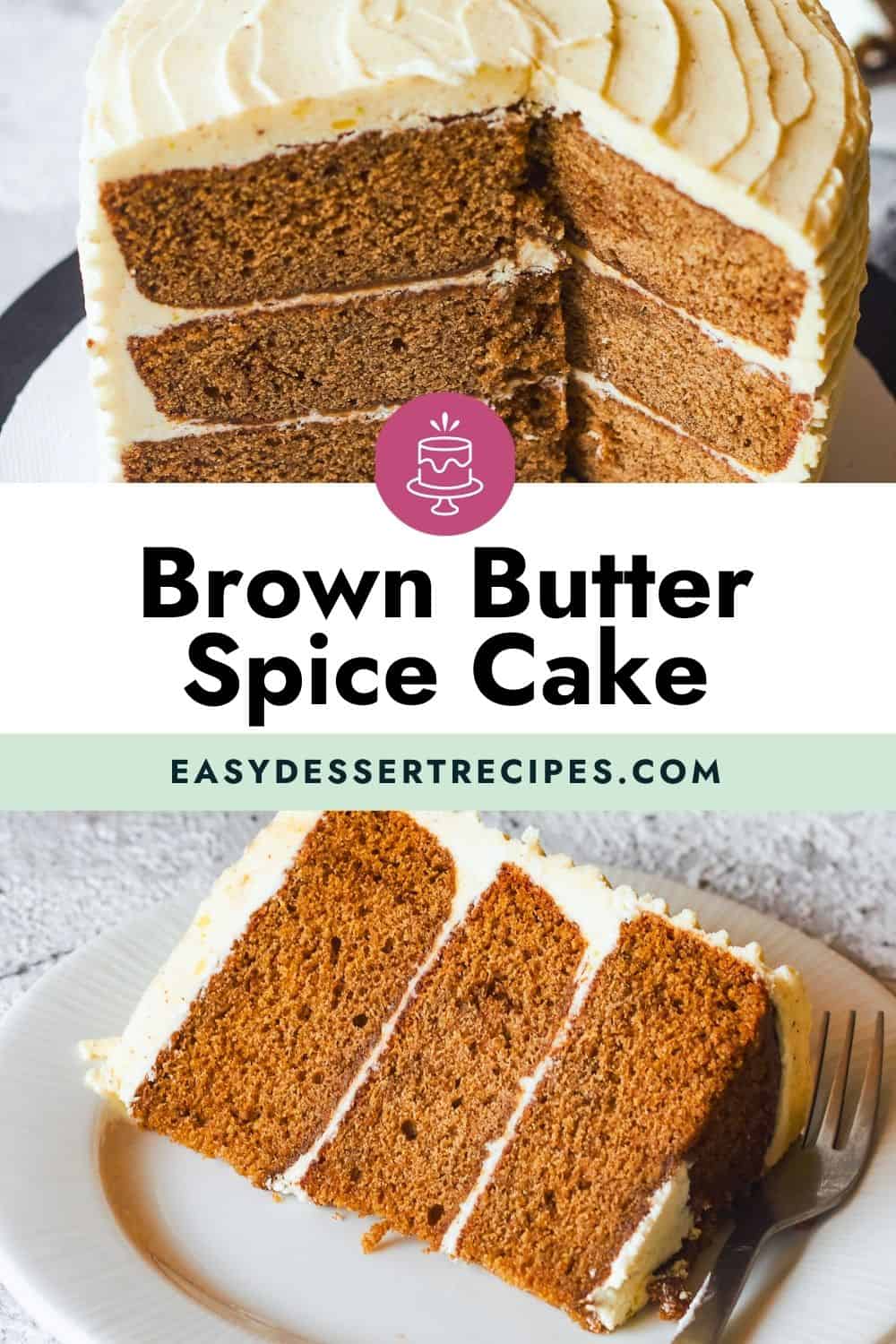 brown butter spice cake pinterest