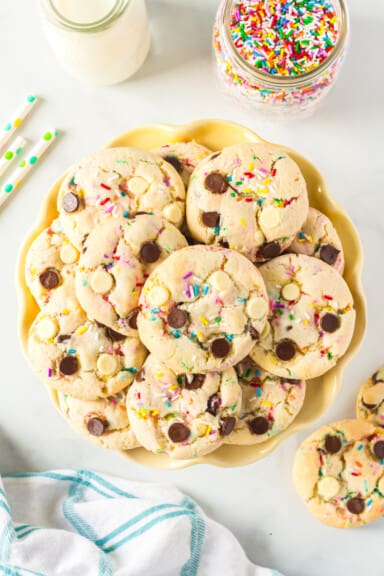 Cake Batter Cookies Recipe - Easy Dessert Recipes