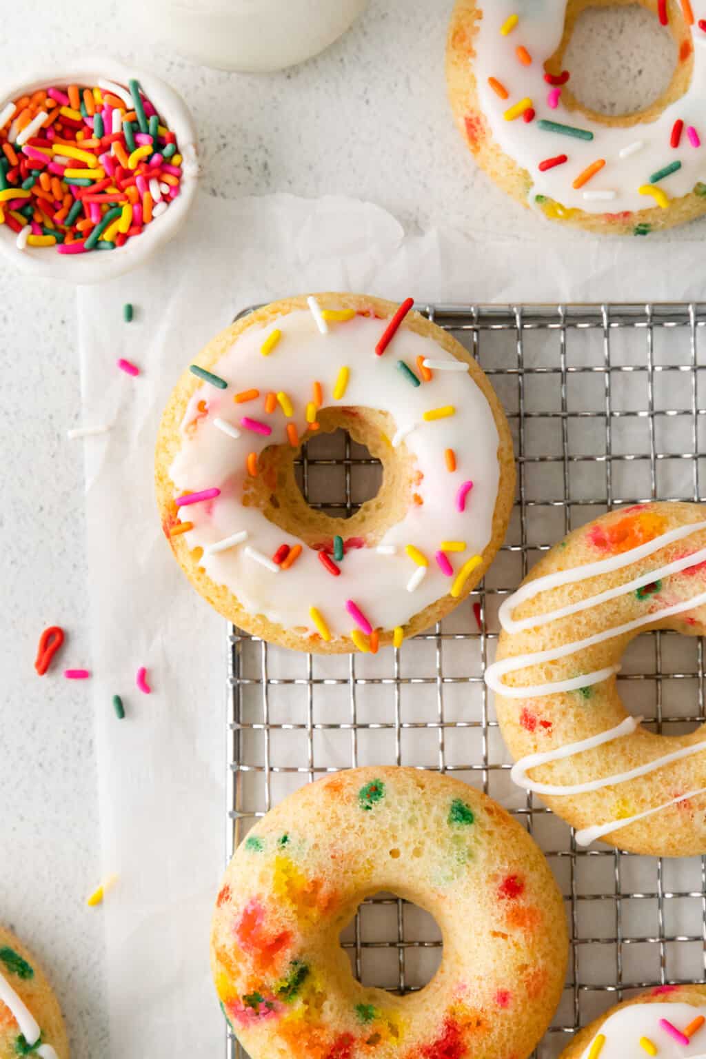 Funfetti Donuts Recipe - Easy Dessert Recipes