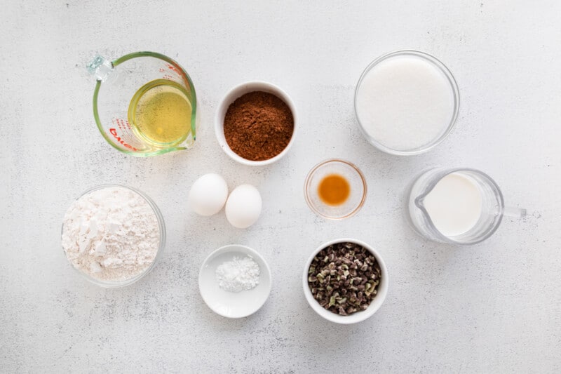 ingredients for andes mint cupcakes