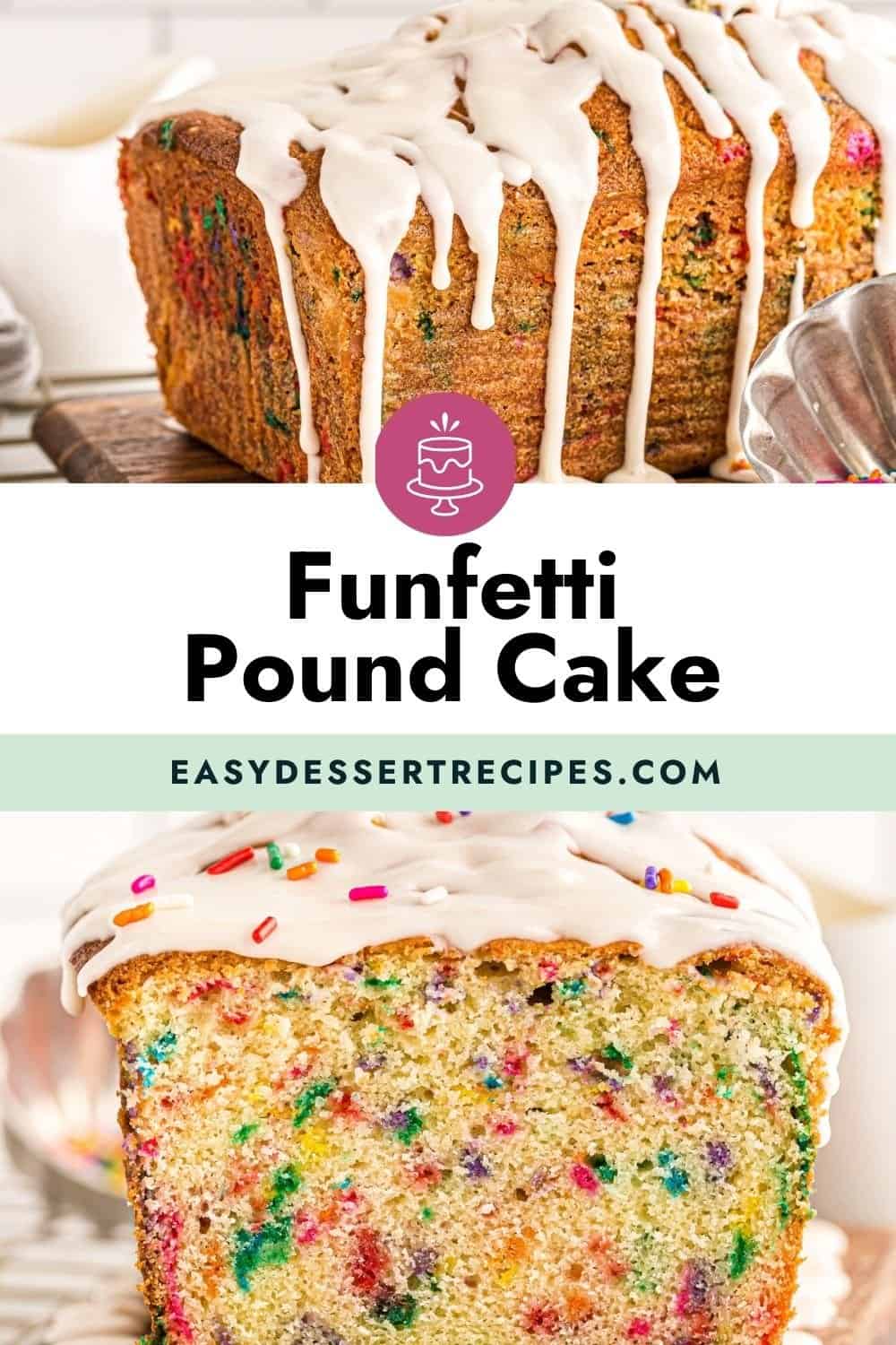 funfetti pound cake pinterest