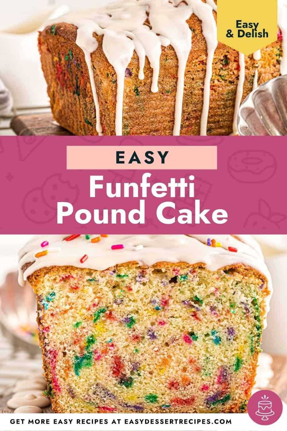 funfetti pound cake pinterest