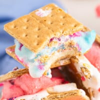 featured cotton candy s'mores