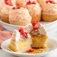 featured strawberry shortcake cupcakes.
