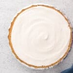 banana fudge pie topped with cool whip.