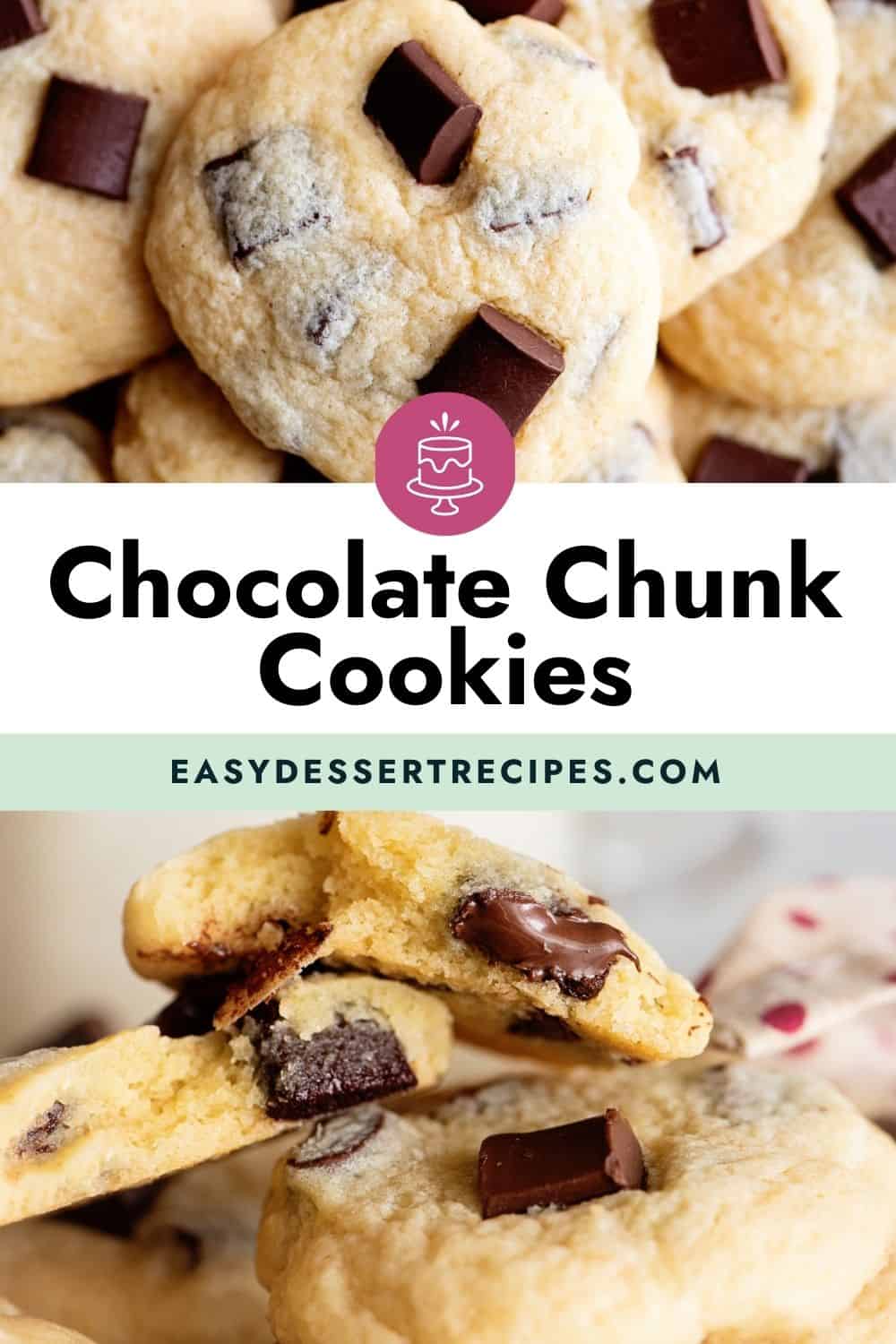 chocolate chunk cookies pinterest