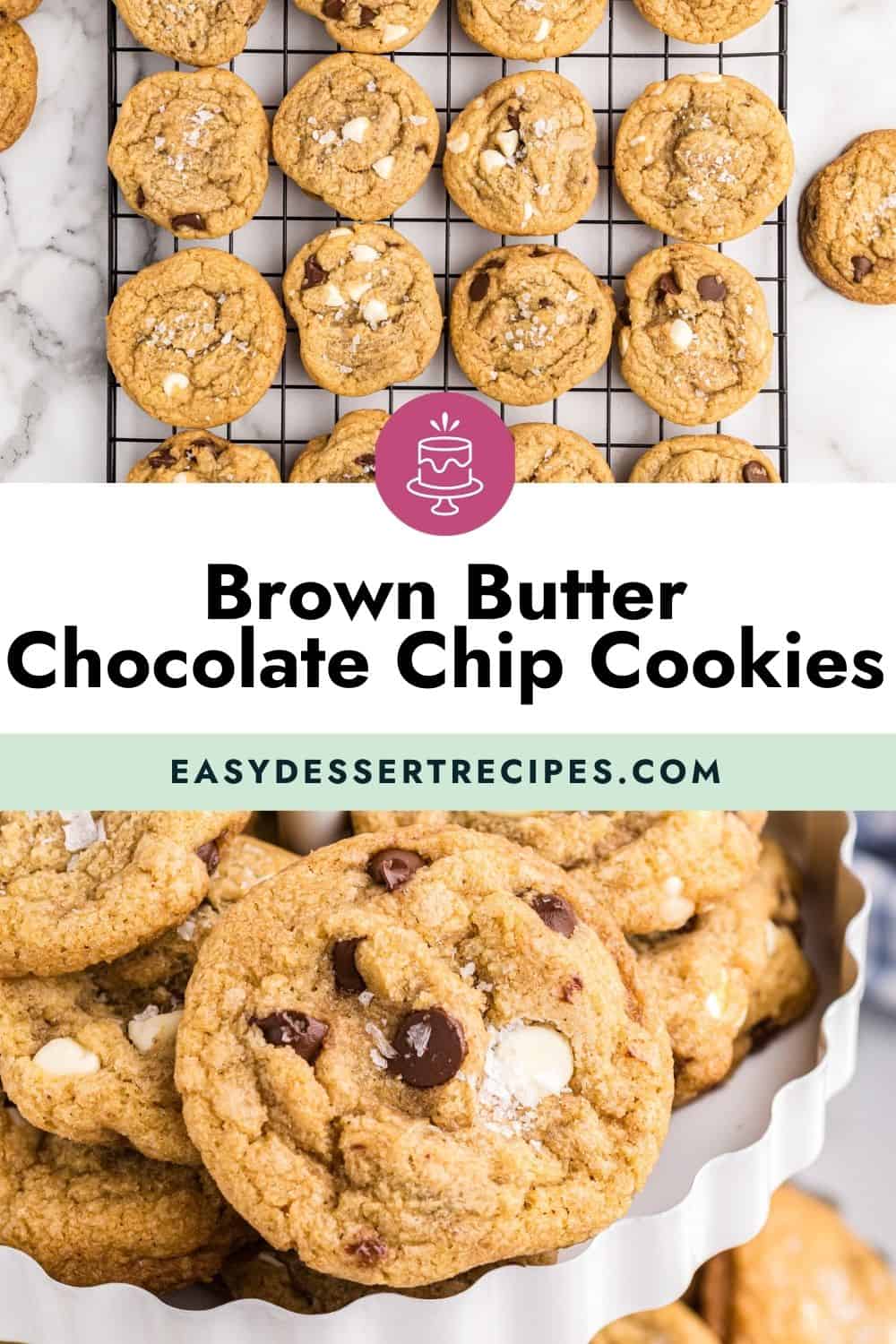 brown butter chocolate chip cookies pinterest.