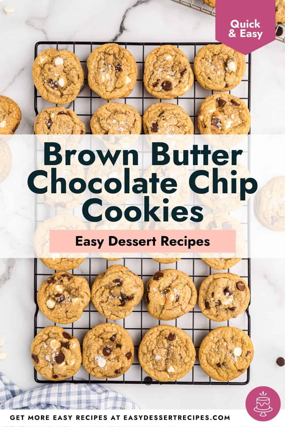 brown butter chocolate chip cookies pinterest.