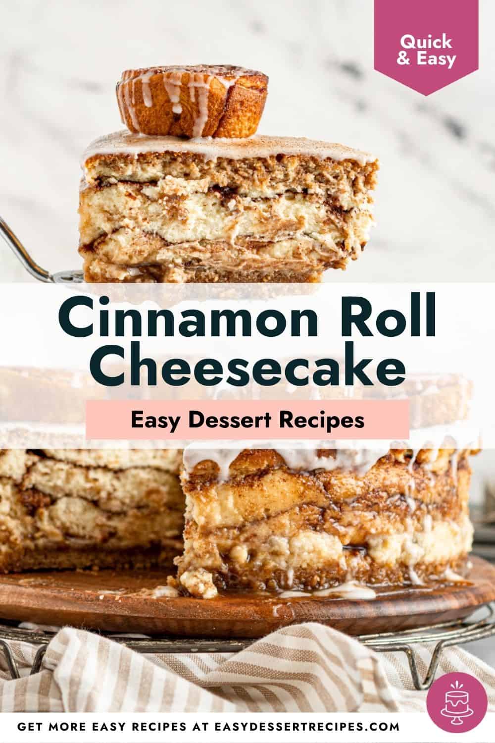 cinnamon roll cheesecake pinterest.