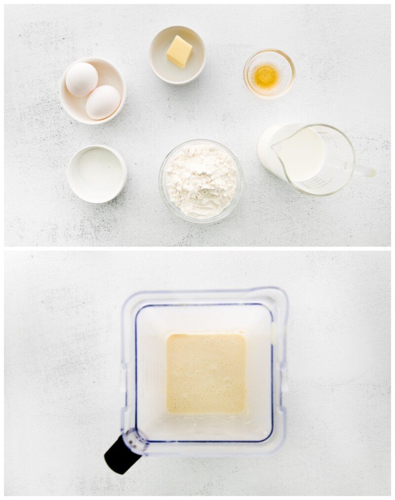 step by step photos for how to make crepes.
