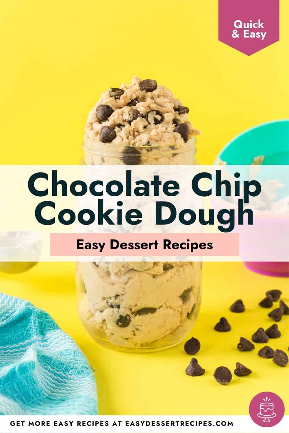edible chocolate chip cookie dough pinterest.