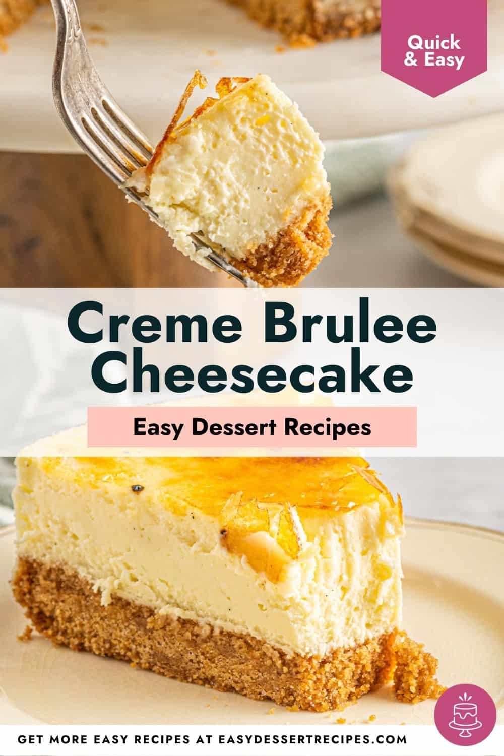 creme brulee cheesecake pinterest.