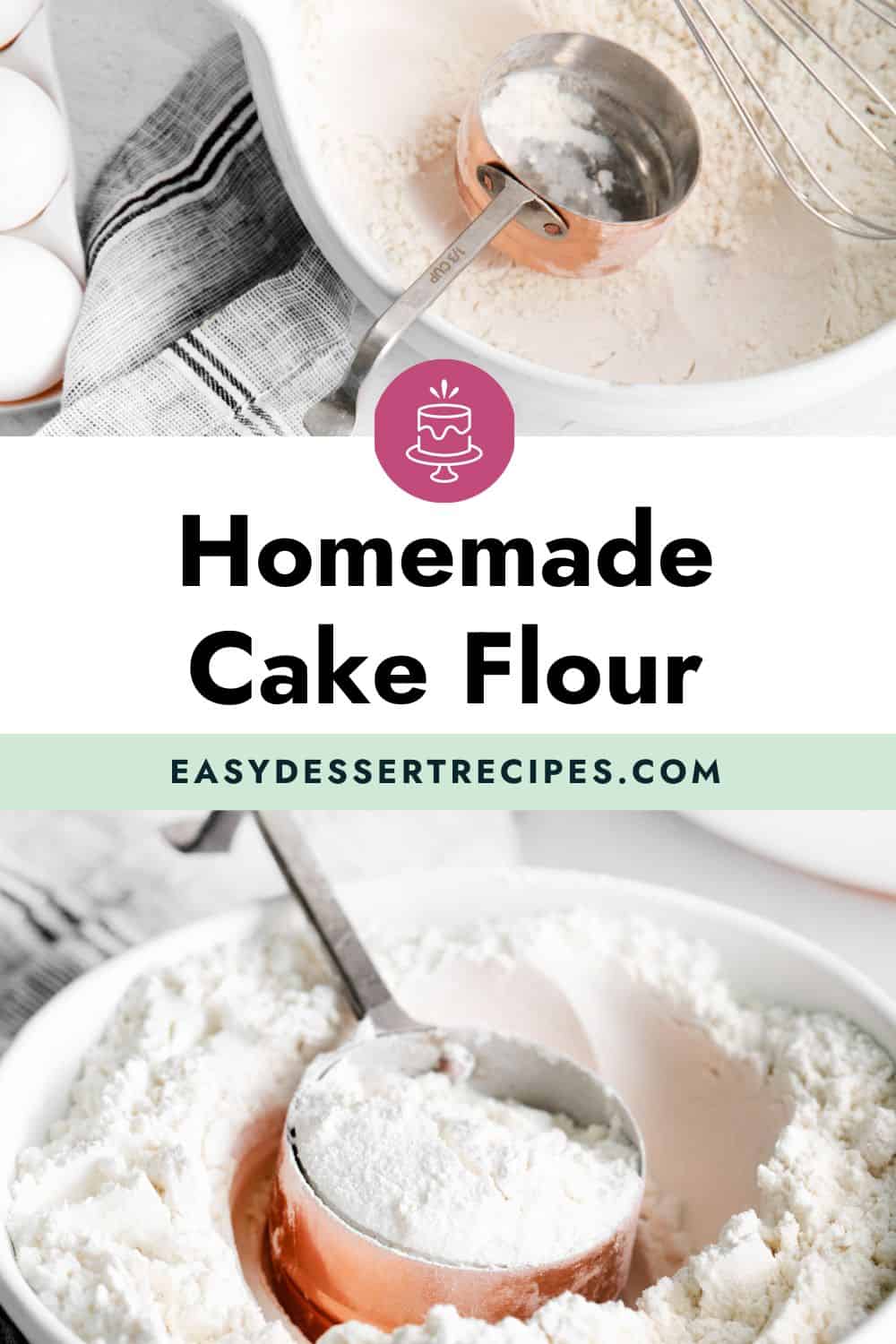 homemade cake flour Pinterest